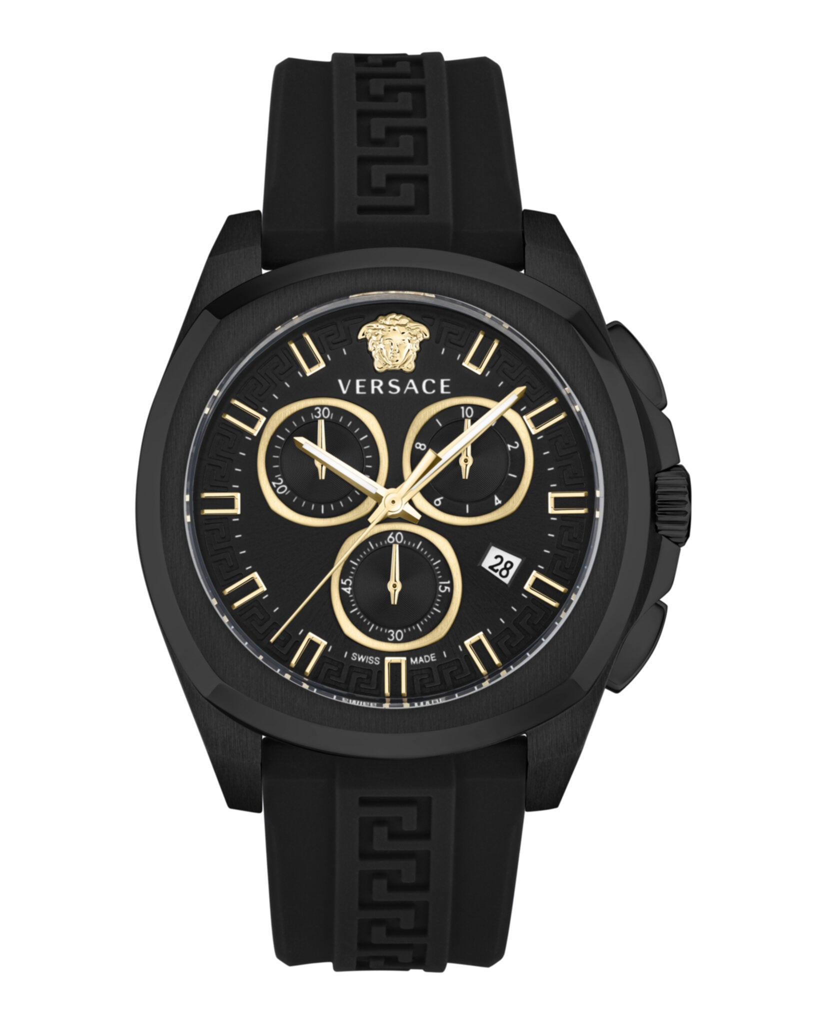 Versace Geo Chrono Silicone Watch
