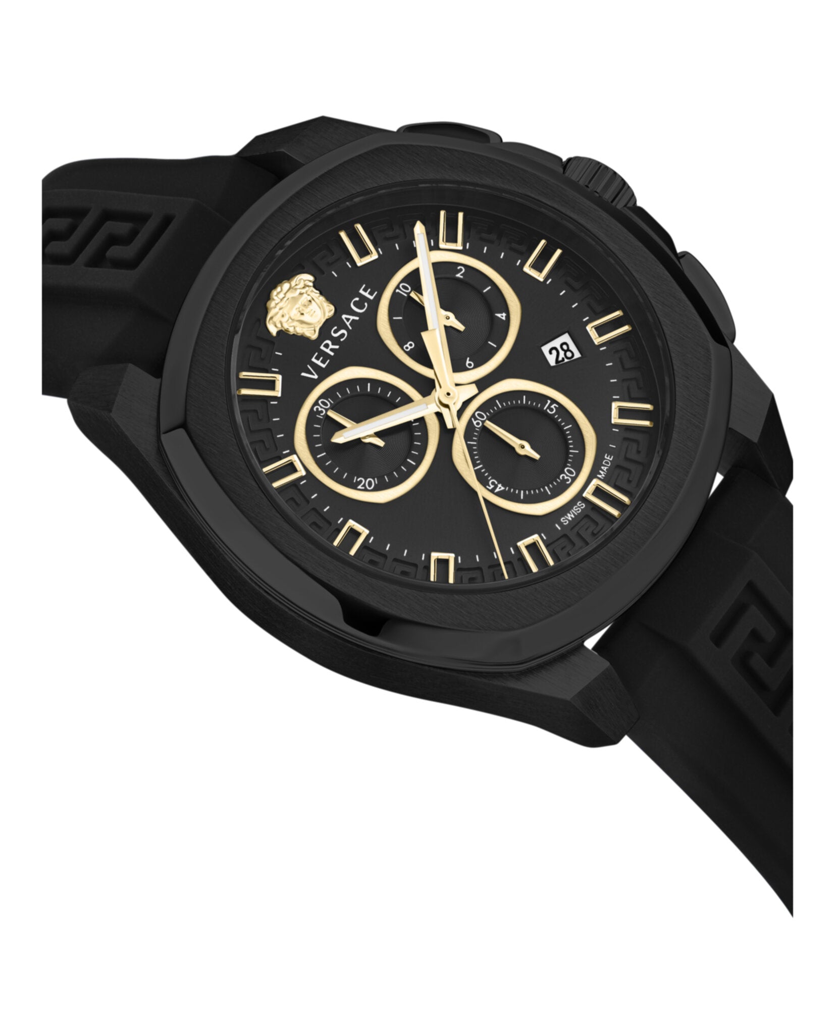 Versace Geo Chrono Silicone Watch
