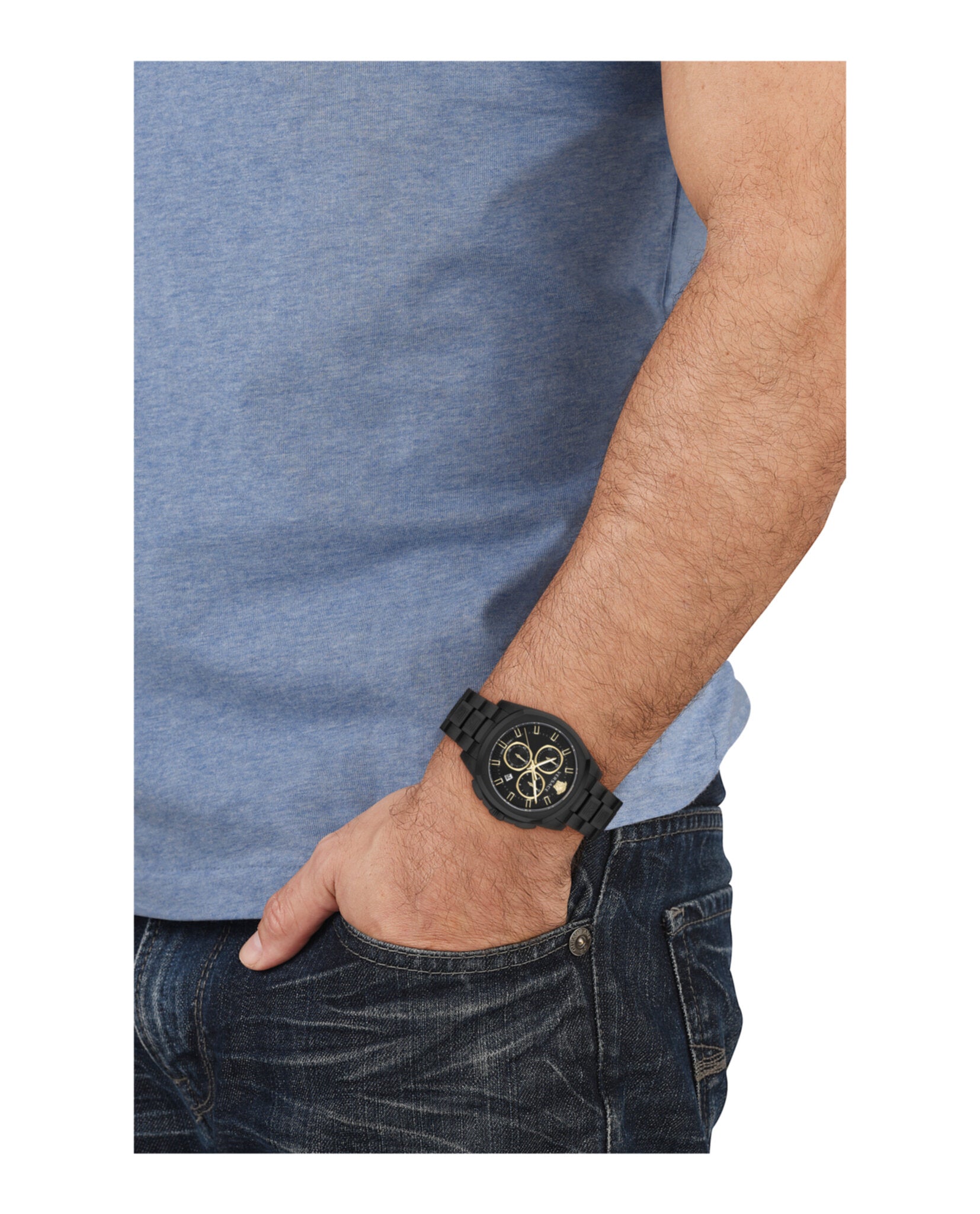 Versace Geo Chrono Bracelet Watch