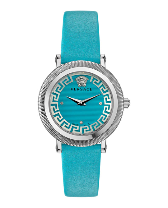 Greca Flourish Leather Watch