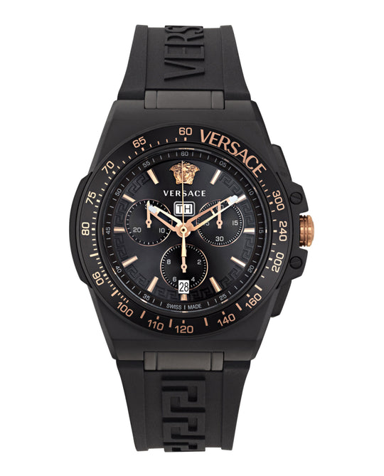 Greca Extreme Chrono Silicone Watch