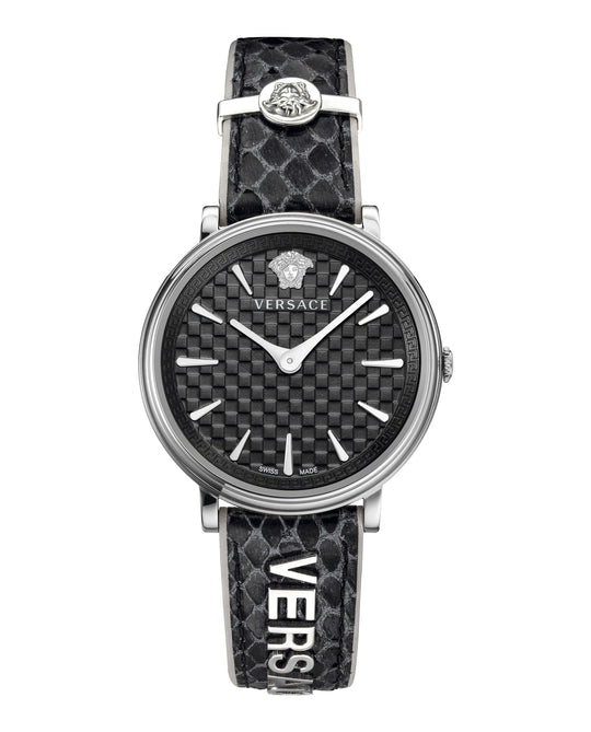 V-Circle Logomania  Leather Watch