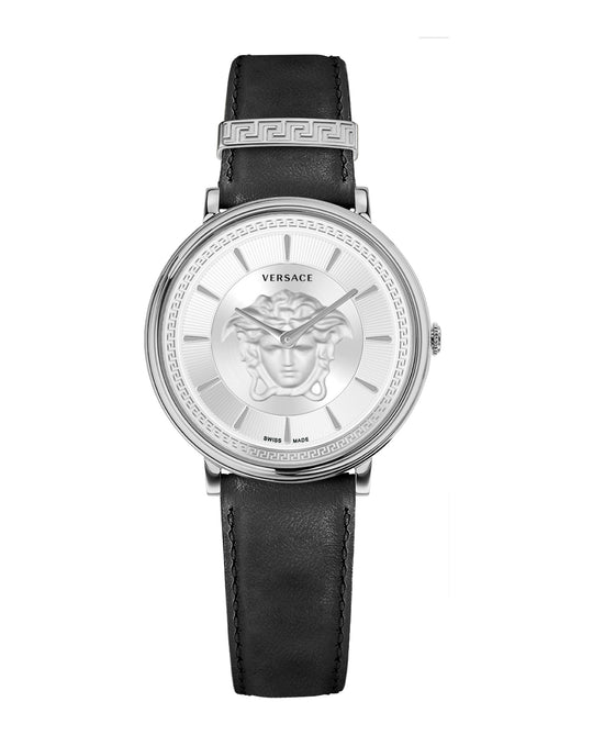 V-Circle Leather Quartz Watch