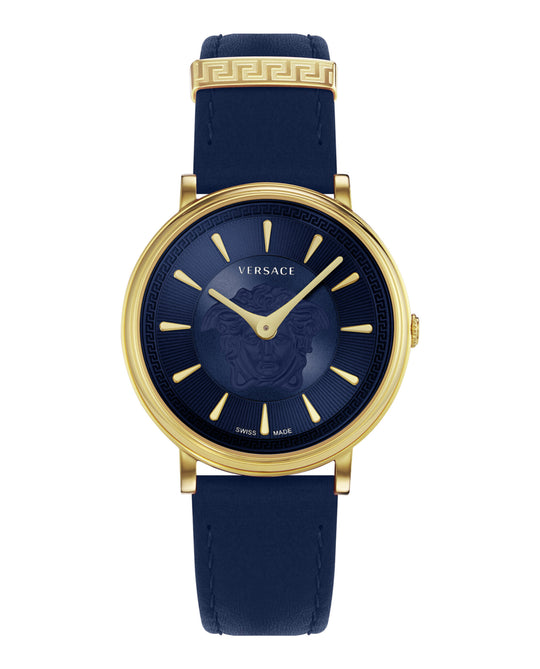 V-Circle Leather Watch