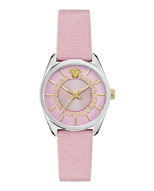 New V-Circle Grosgrain Watch