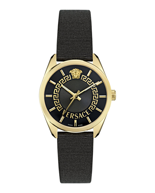 New V-Circle Grosgrain Watch