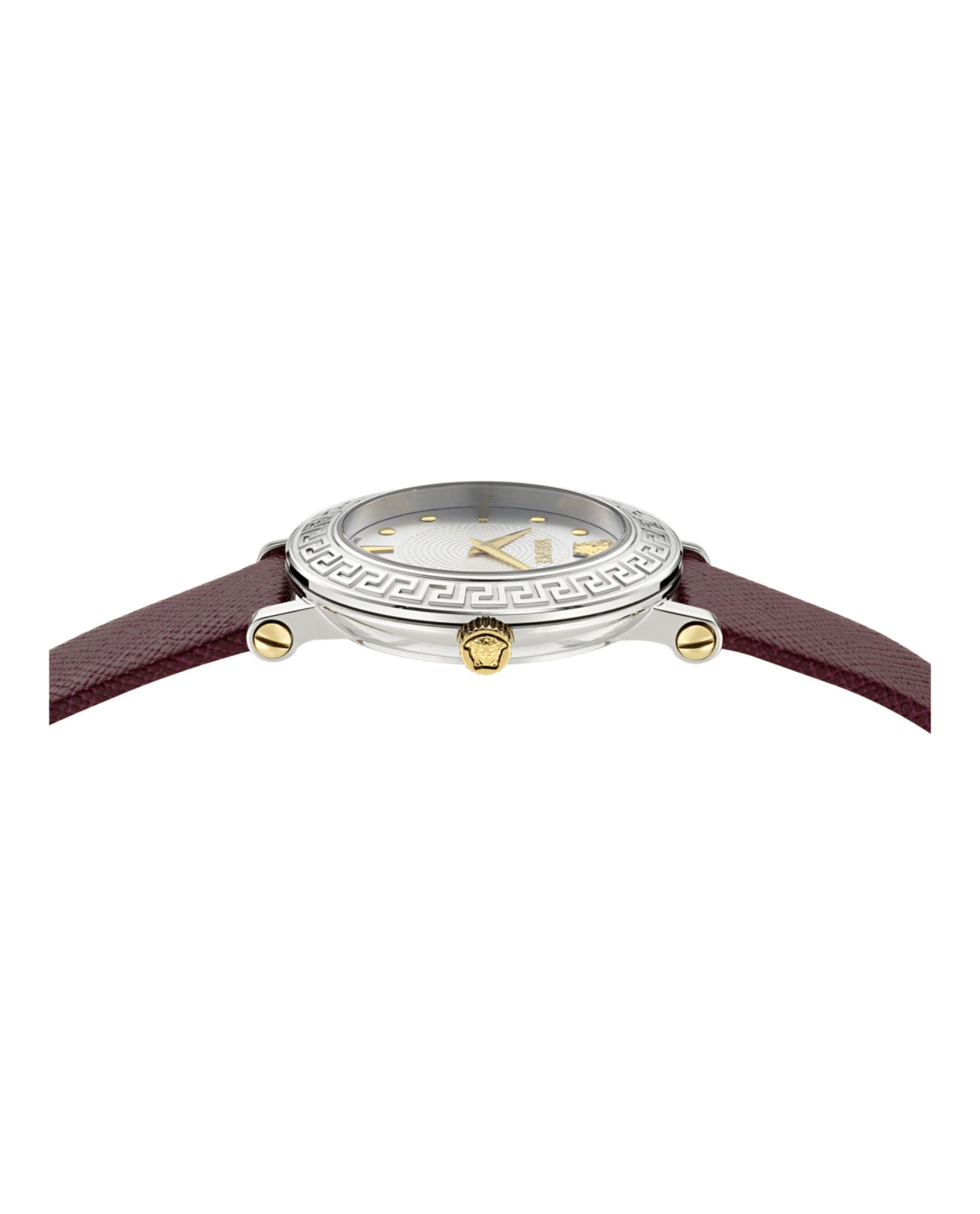 Greca Sphere Leather Watch
