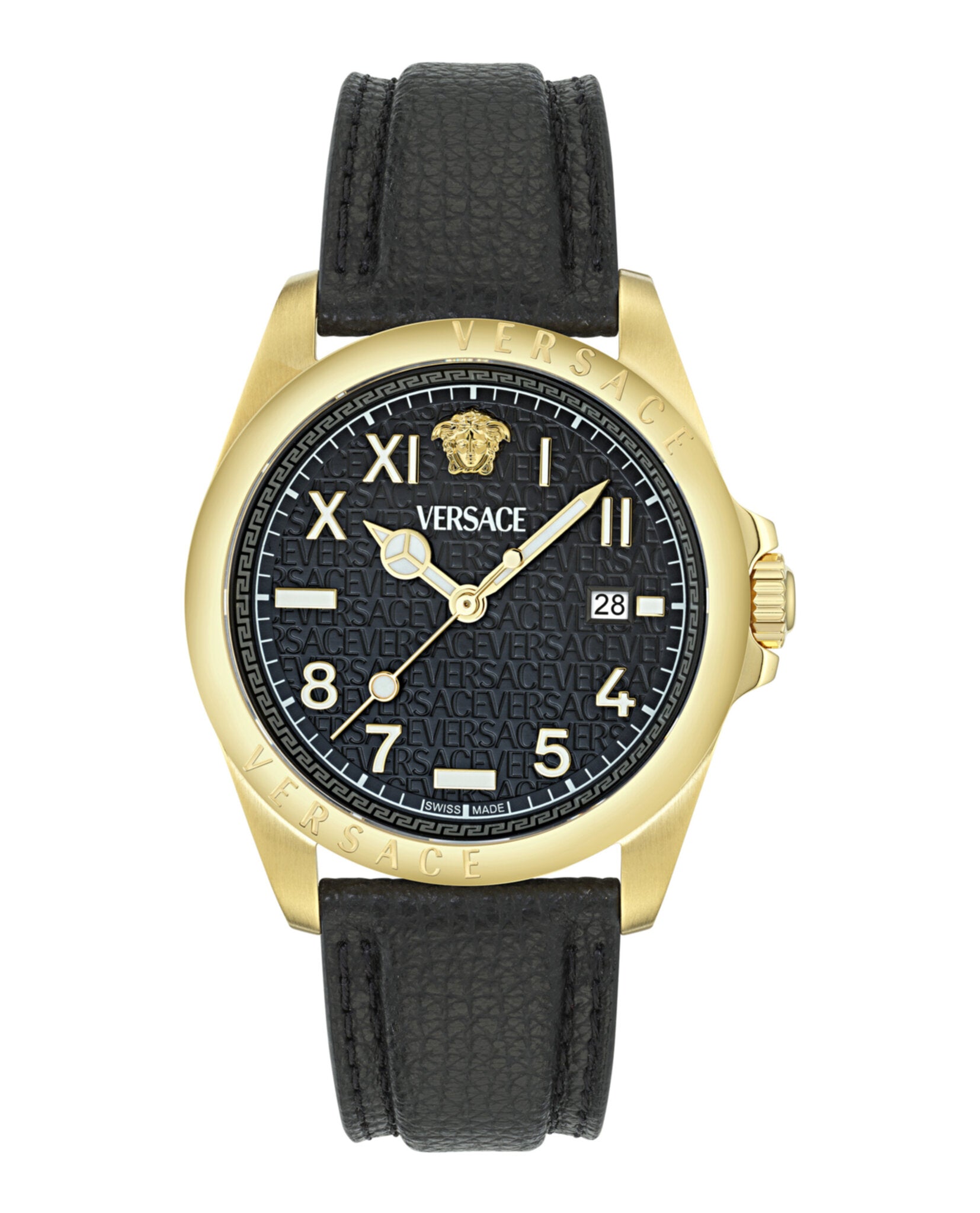 Versace Anteo Leather Watch