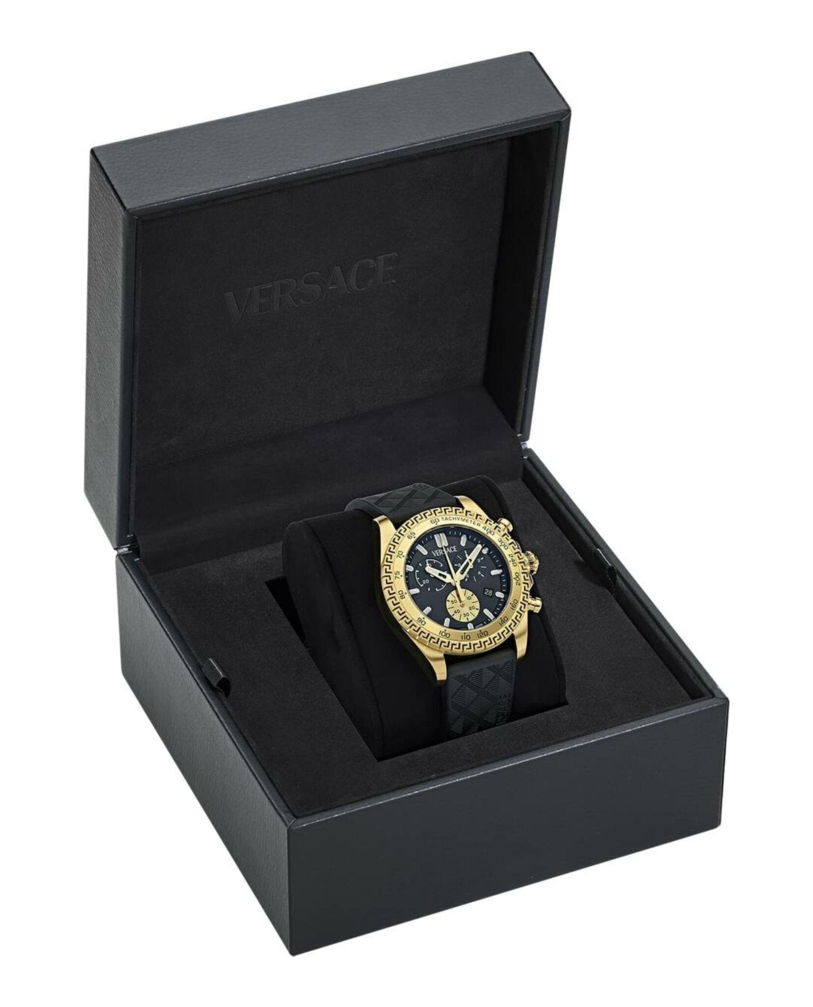 Versace Chrono X Leather Watch