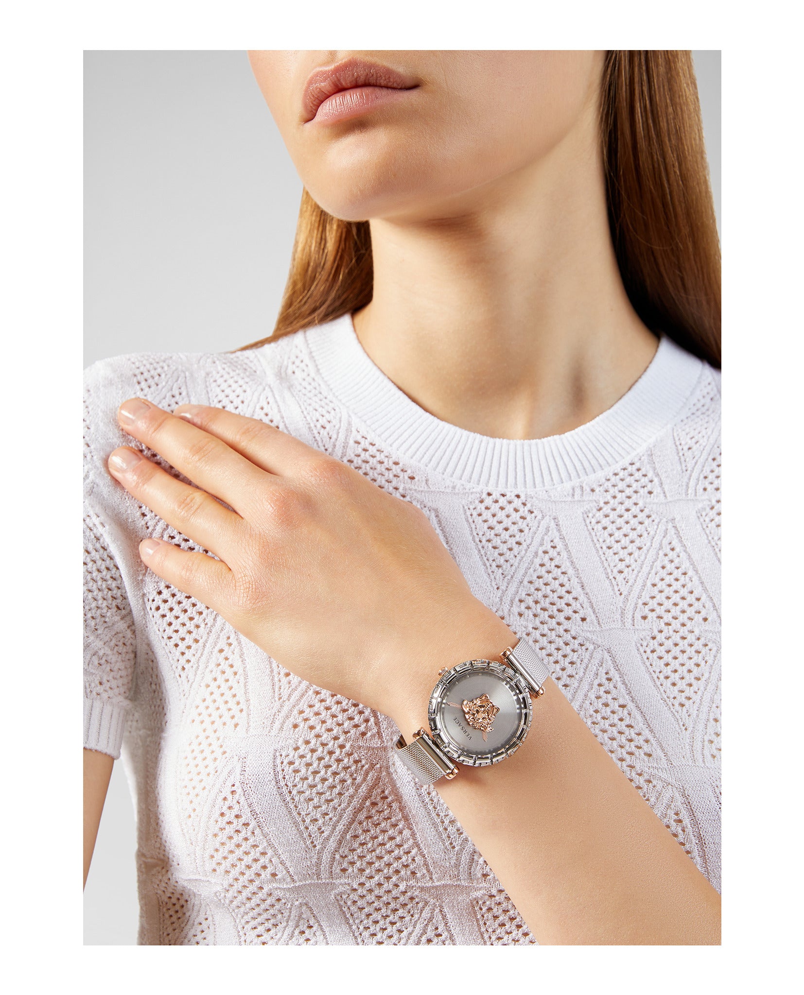 Palazzo Empire Greca Mesh Watch