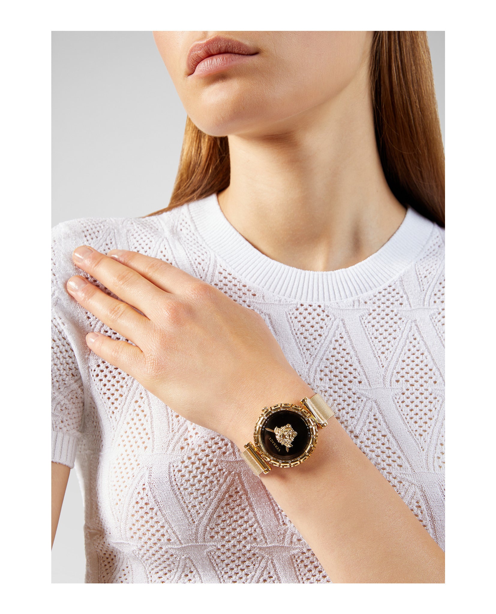 Palazzo Empire Greca Mesh Watch