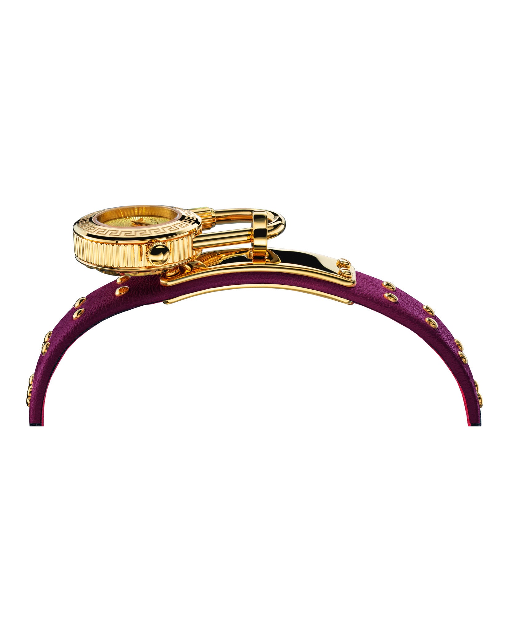 Medusa Lock Icon Leather Watch