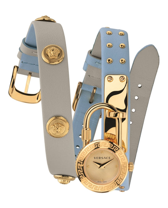 Medusa Lock Icon Leather Watch