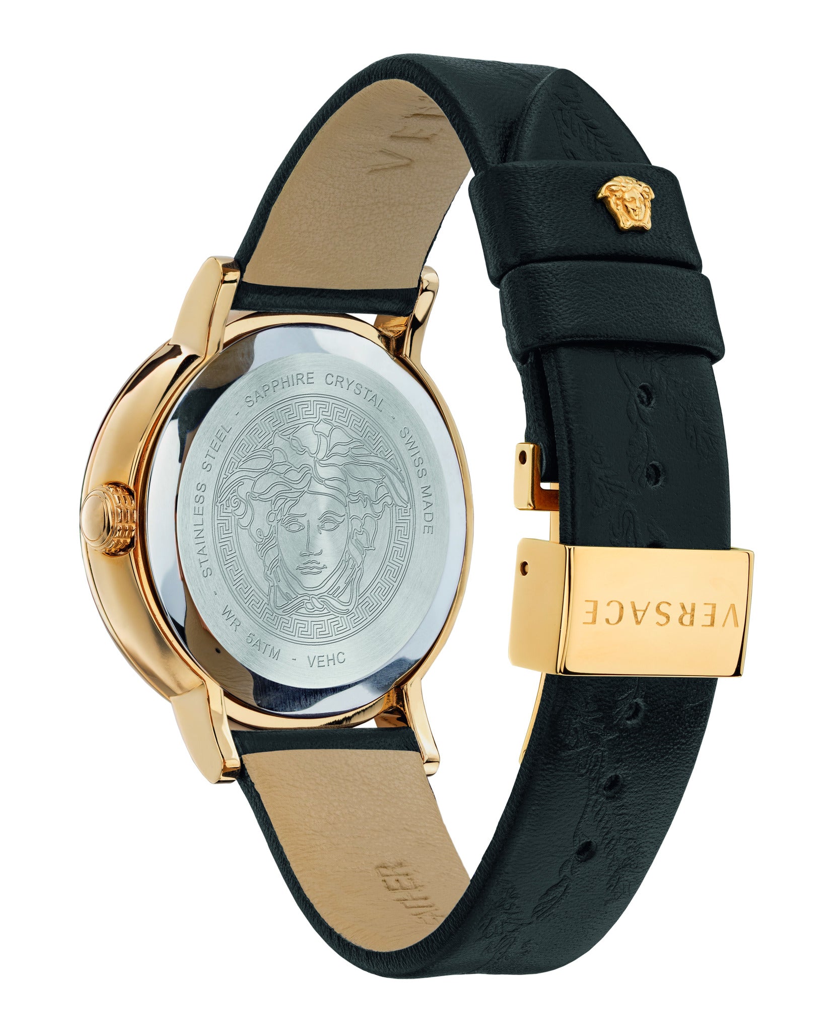 Versace Virtus Leather Watch