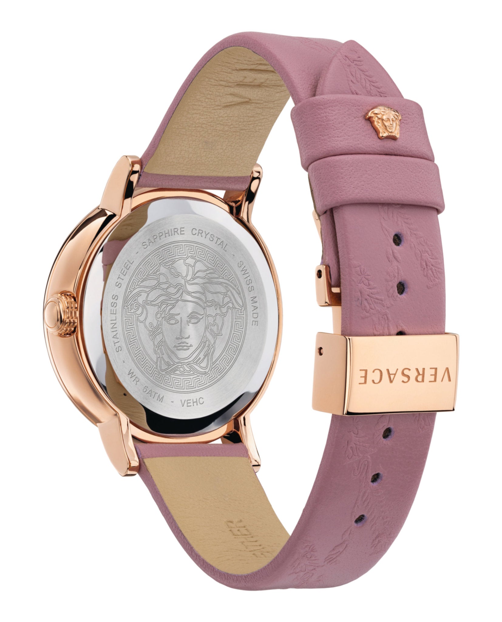Versace Virtus Leather Watch