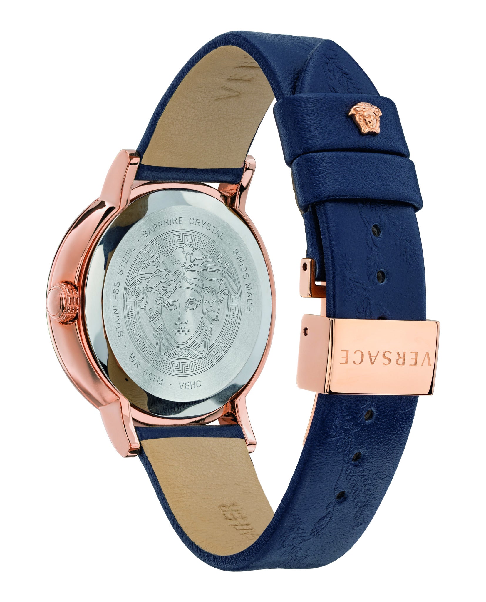 Versace Virtus Leather Watch