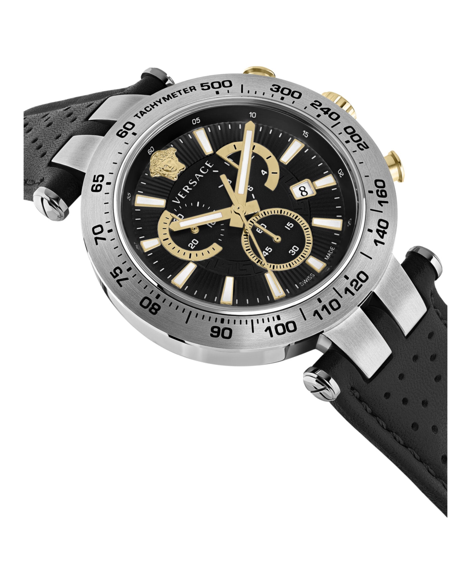 Bold Chrono Leather Watch