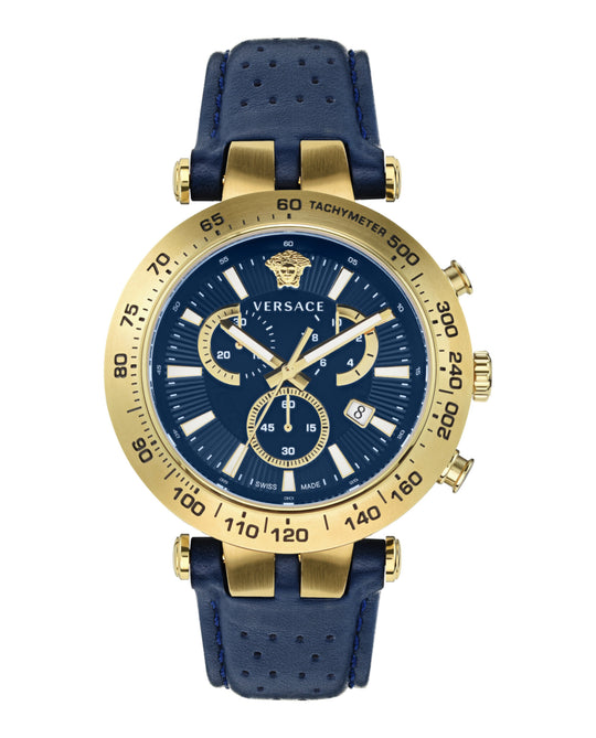 Bold Chrono Leather Watch