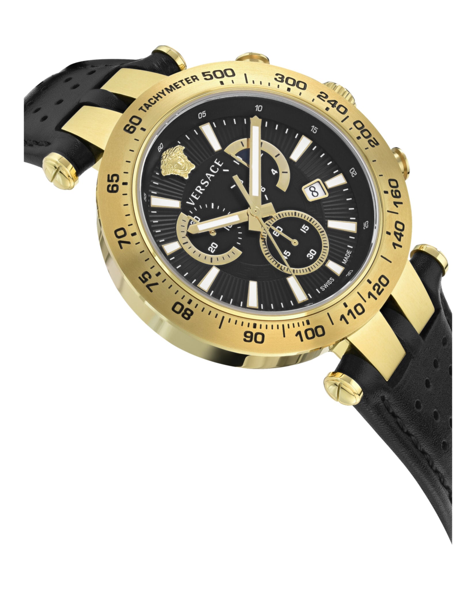 Bold Chrono Leather Watch