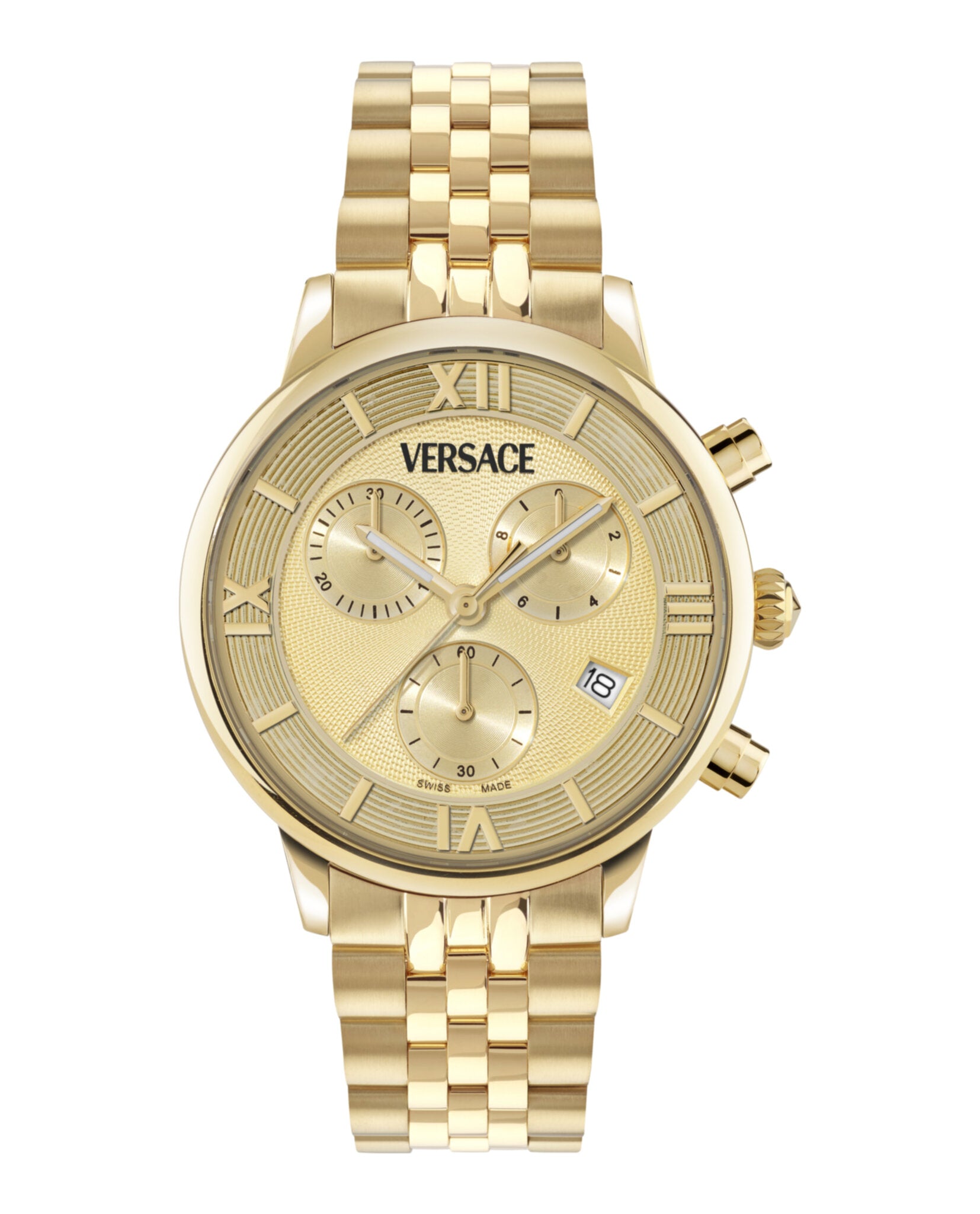 Classic Round Chrono Bracelet Watch