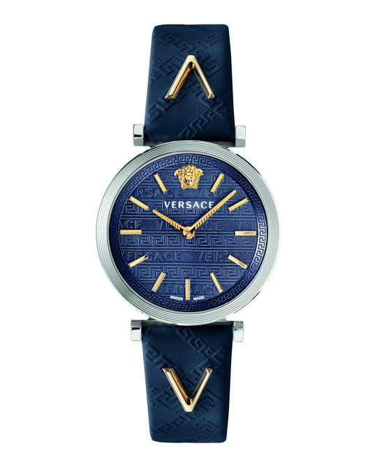 V-Twist Leather Watch