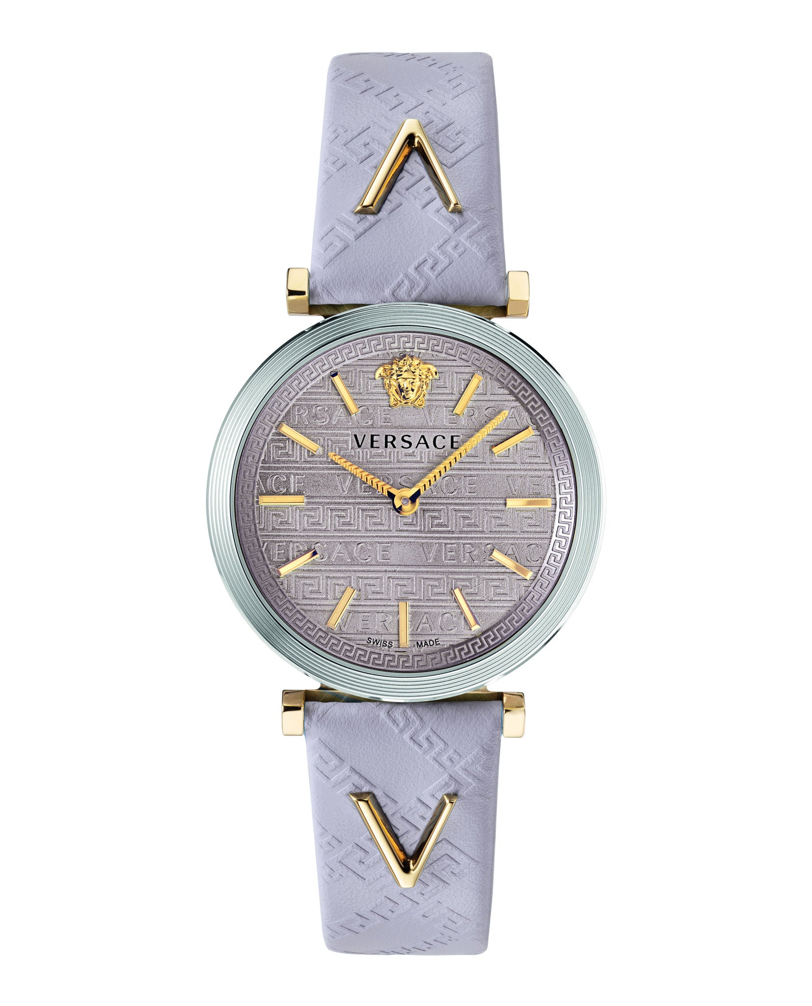 V-Twist Leather Watch