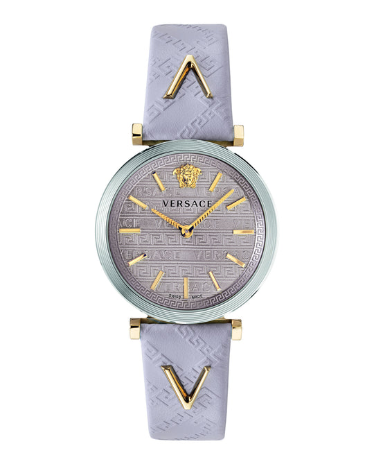 V-Twist Leather Watch