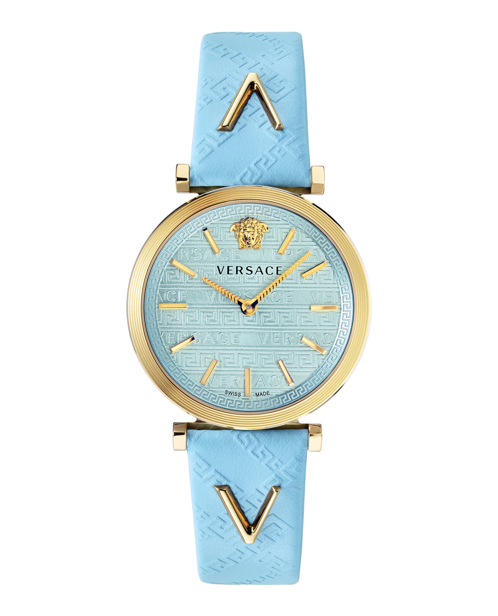 V-Twist Leather Watch