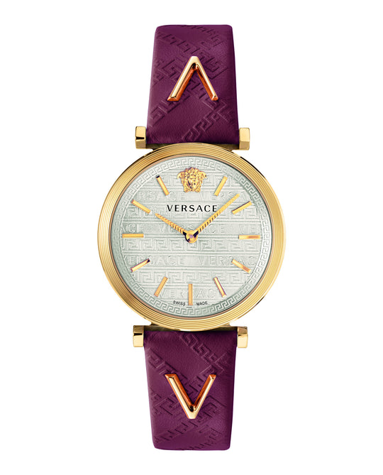 V-Twist Leather Watch