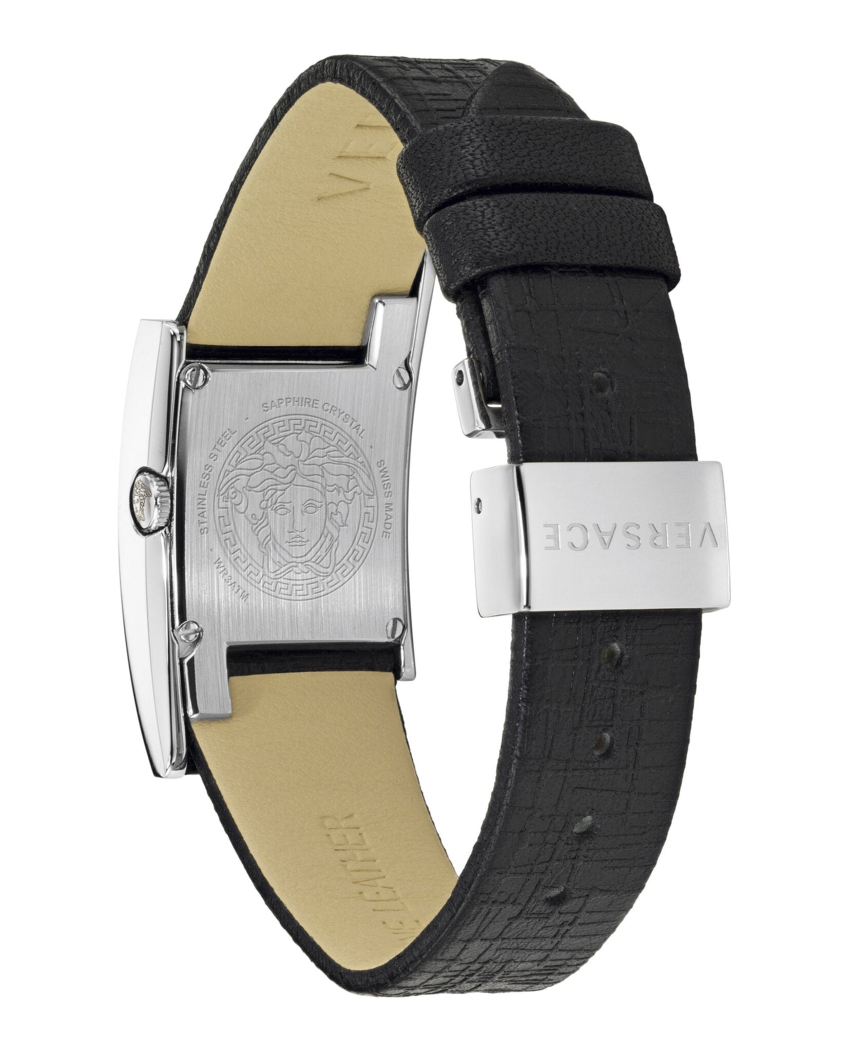 Greca Icon Leather Watch