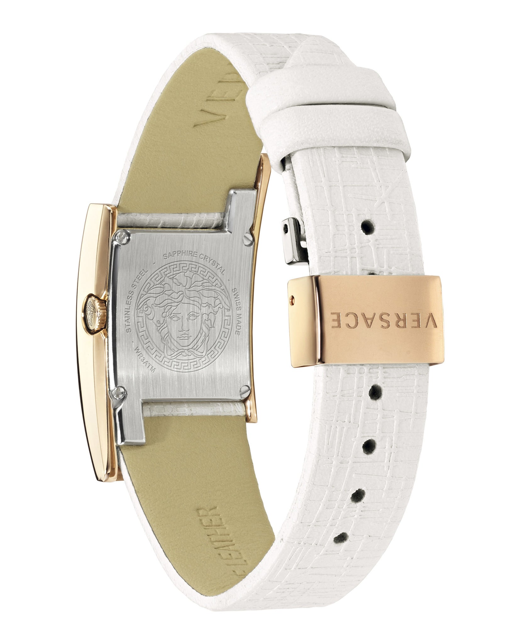 Greca Icon Leather Watch
