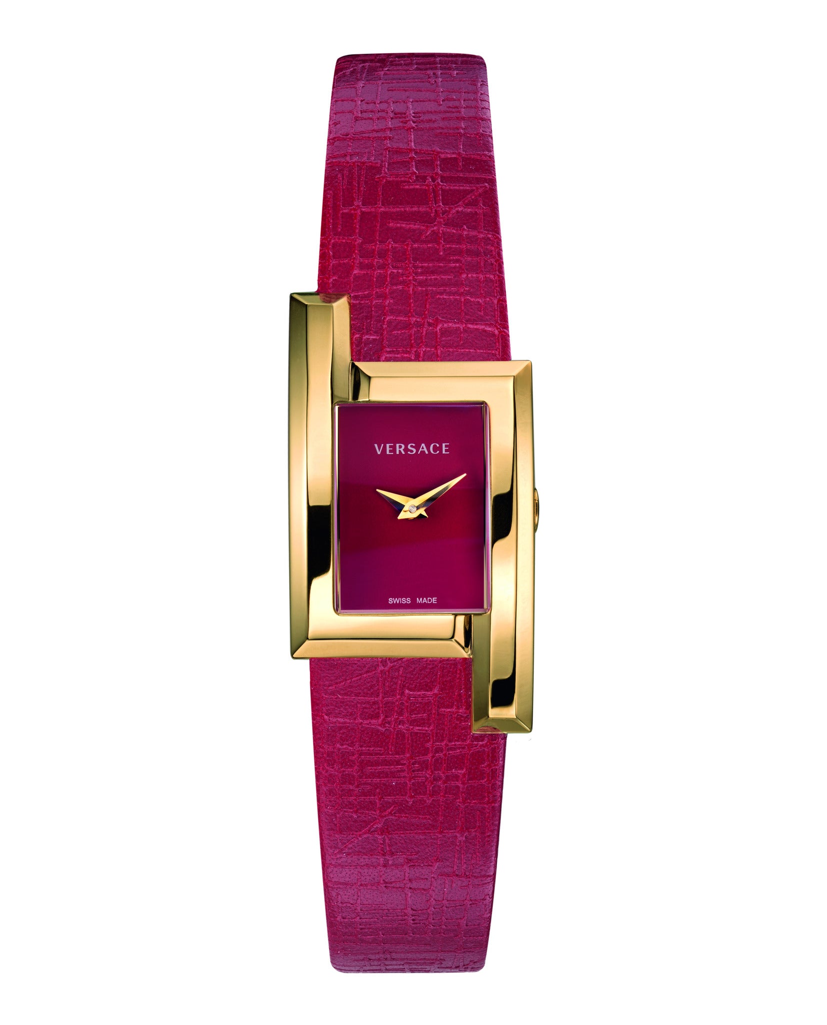 Greca Icon Leather Watch