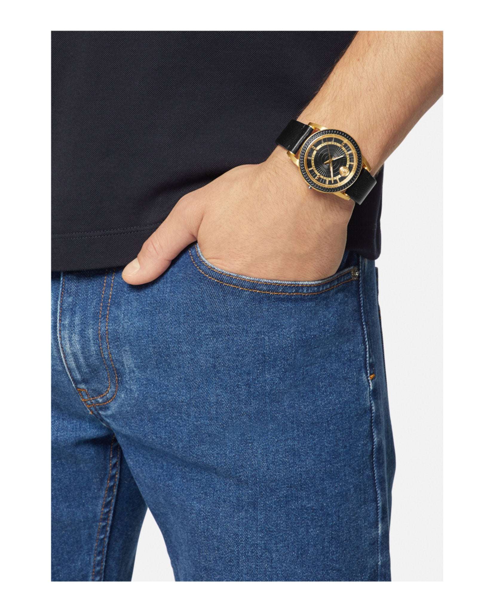 Versace Code Leather  Watch