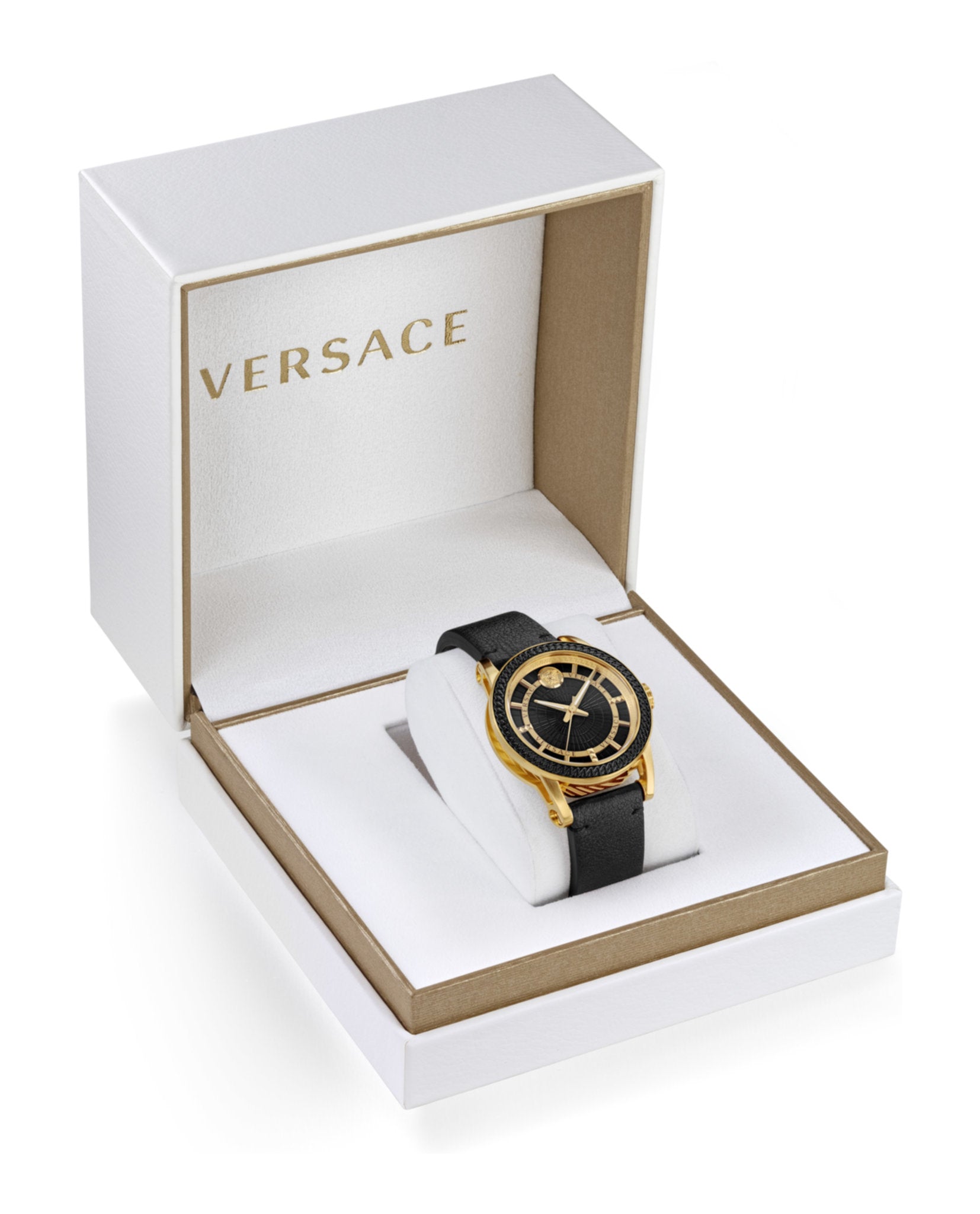 Versace Code Leather  Watch