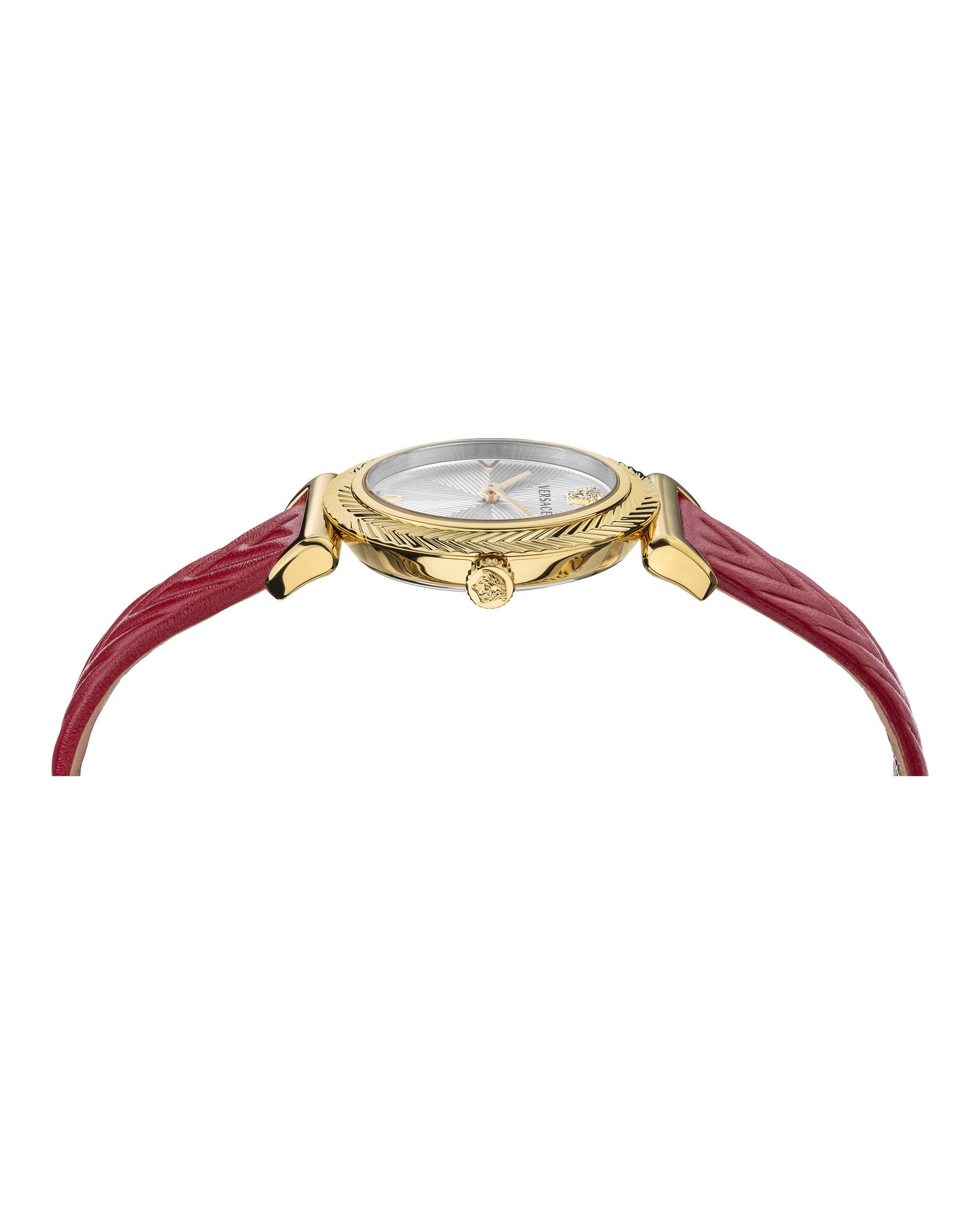 V-Motif Leather Watch