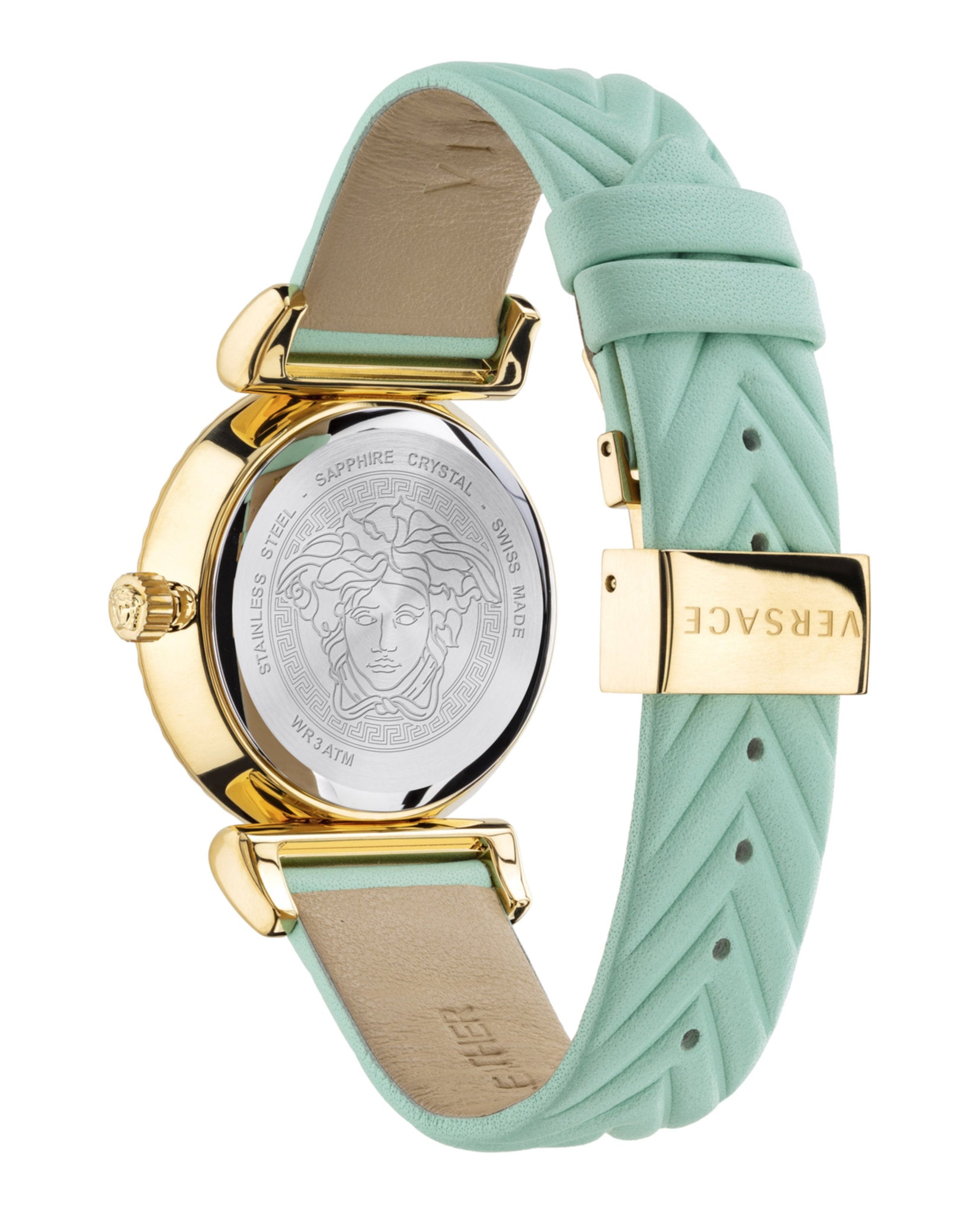 V-Motif Vintage Logo Leather Watch