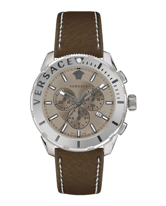 Casual Chrono Leather Watch