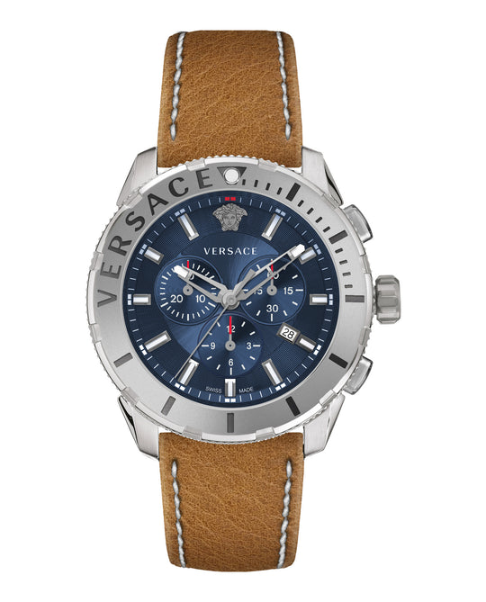 Casual Chrono Leather Watch