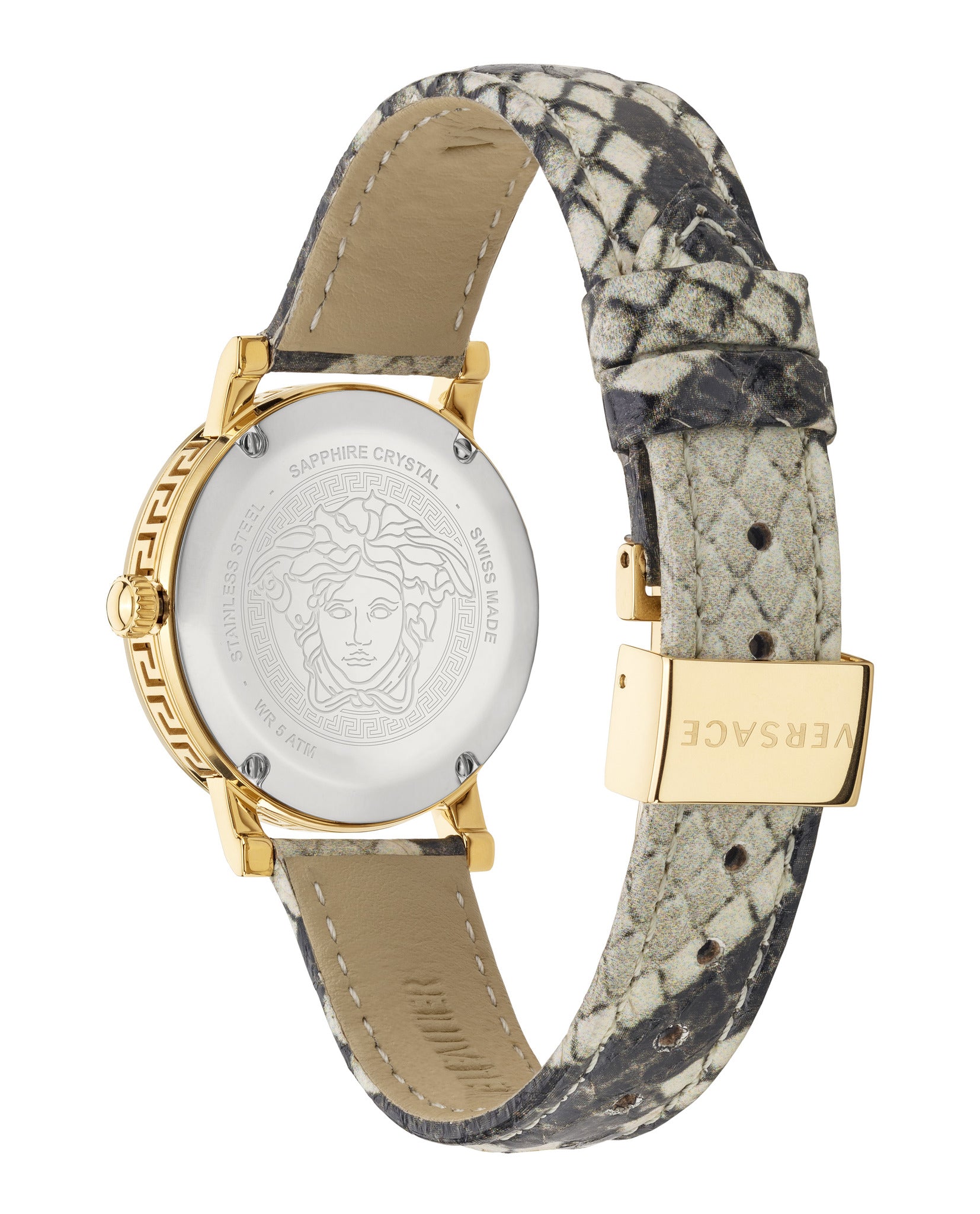 Greca Glass Mother of Pearl Watch