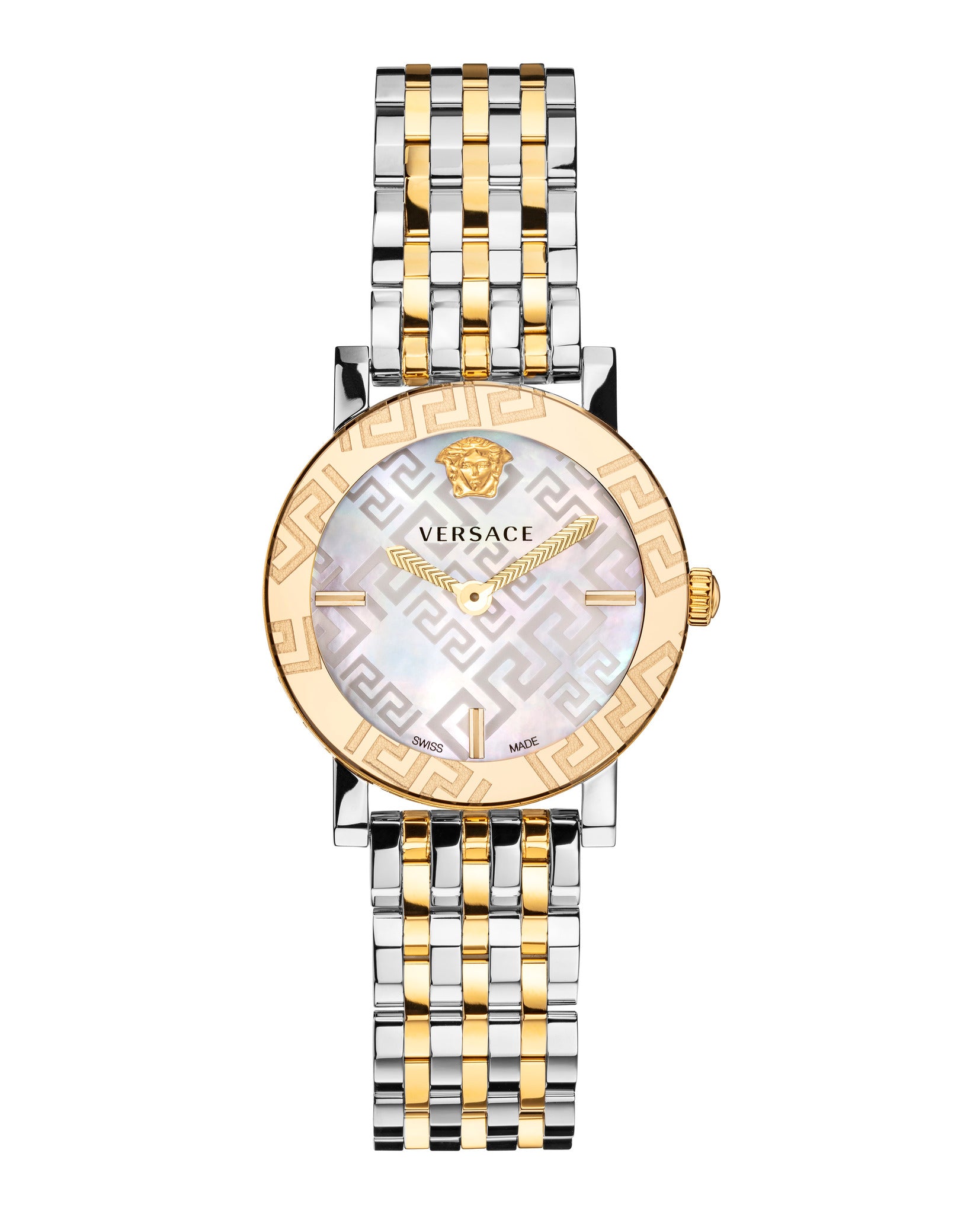 Greca Glass Mother of Pearl Watch