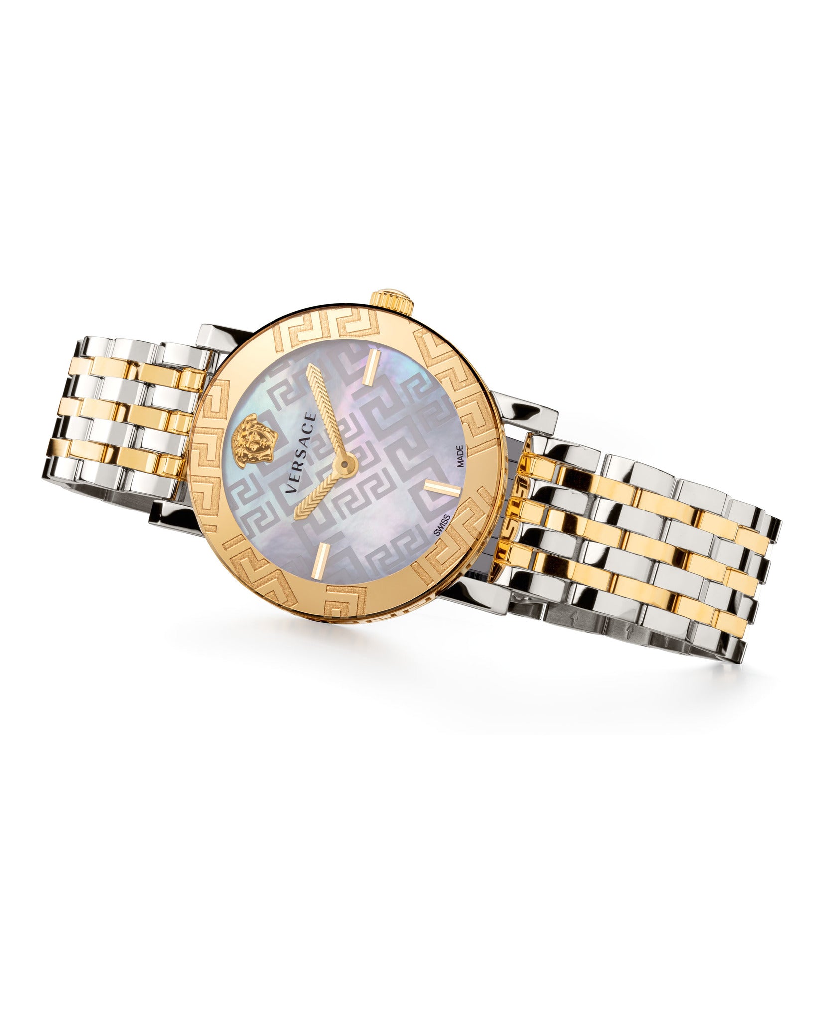 Greca Glass Mother of Pearl Watch