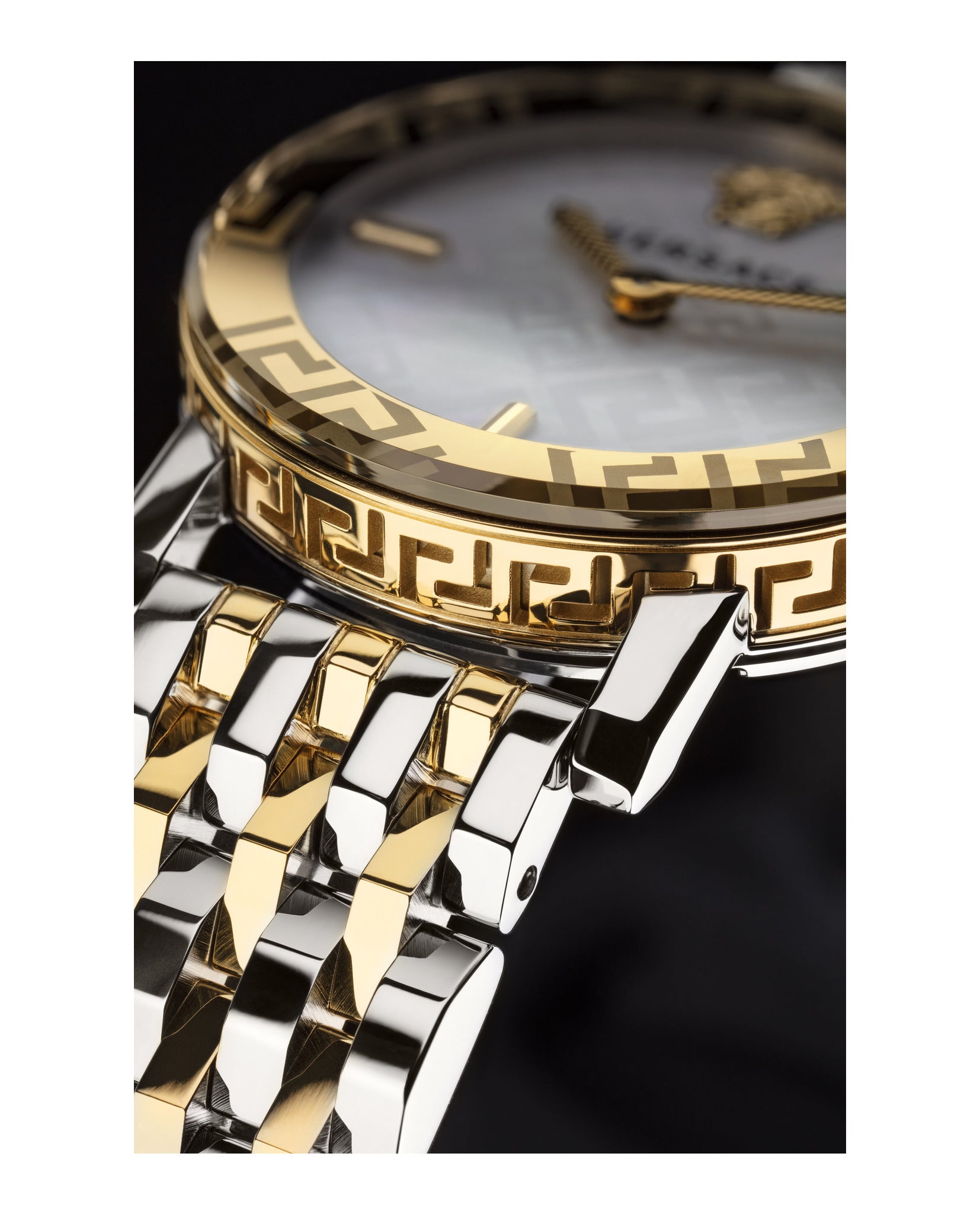 Greca Glass Mother of Pearl Watch