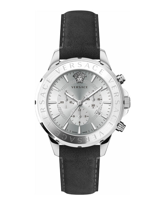 Chrono Signature Leather Watch