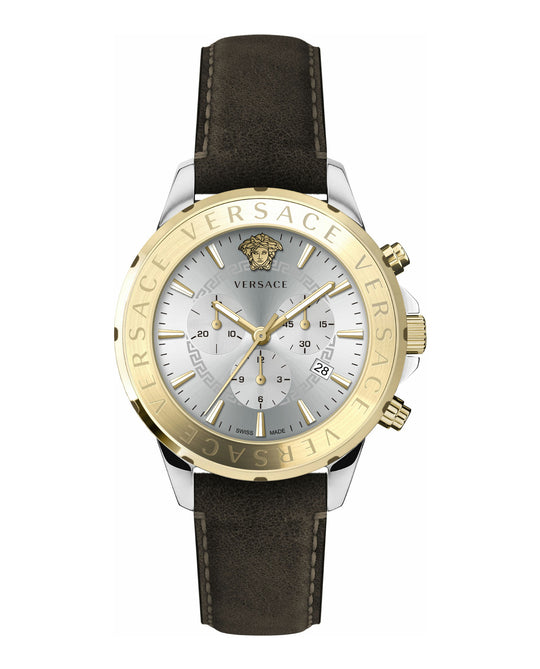 Chrono Signature Leather Watch