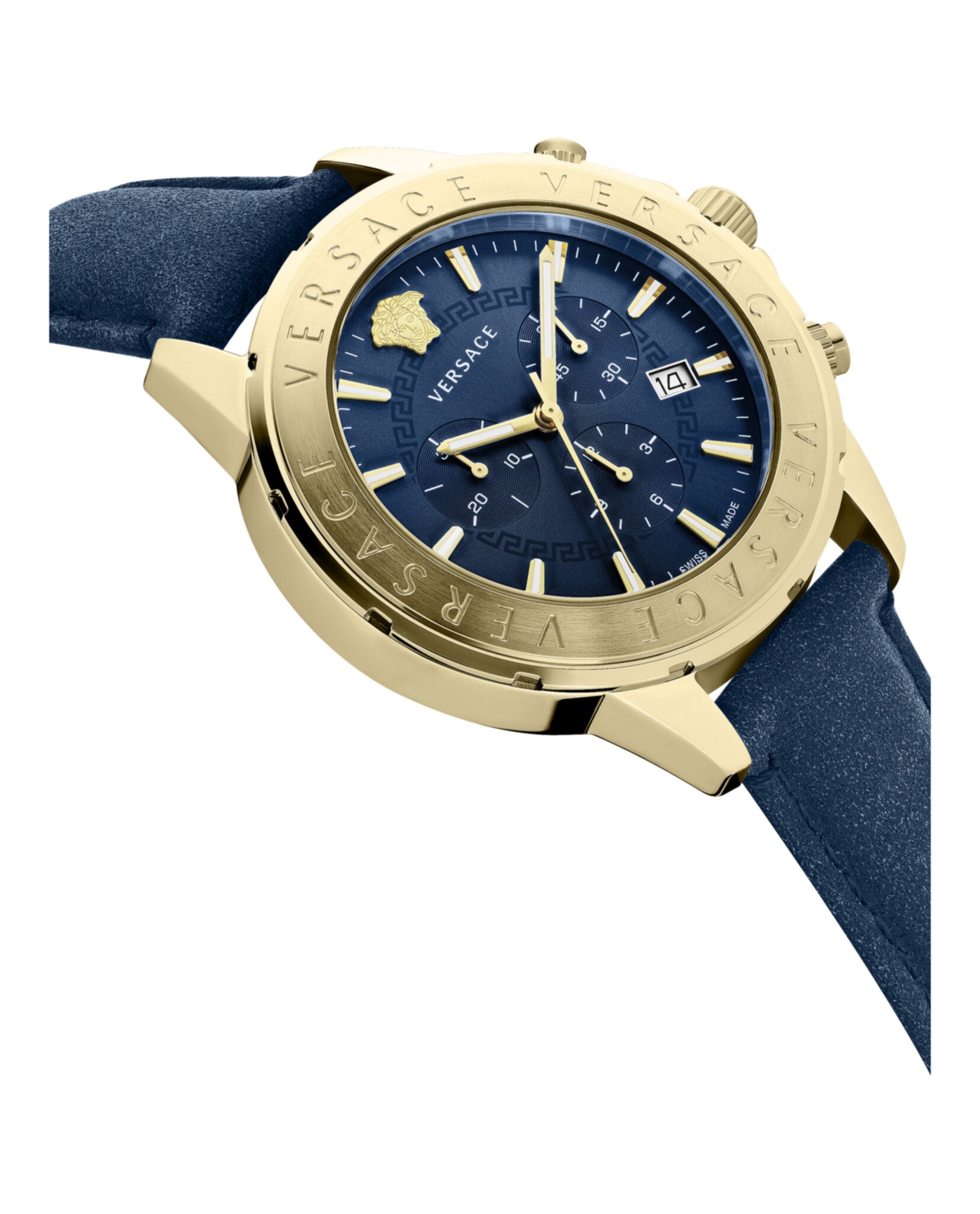 Chrono Signature Leather Watch