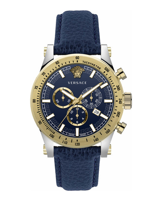 Chrono Sporty Leather Watch