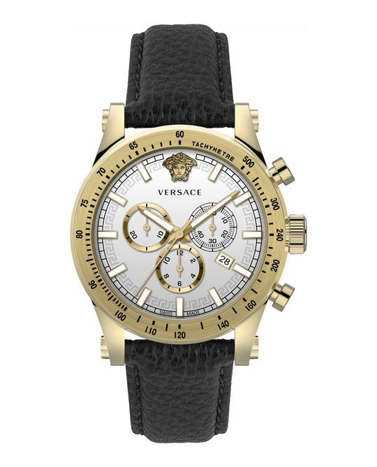 Chrono Sporty Leather Watch