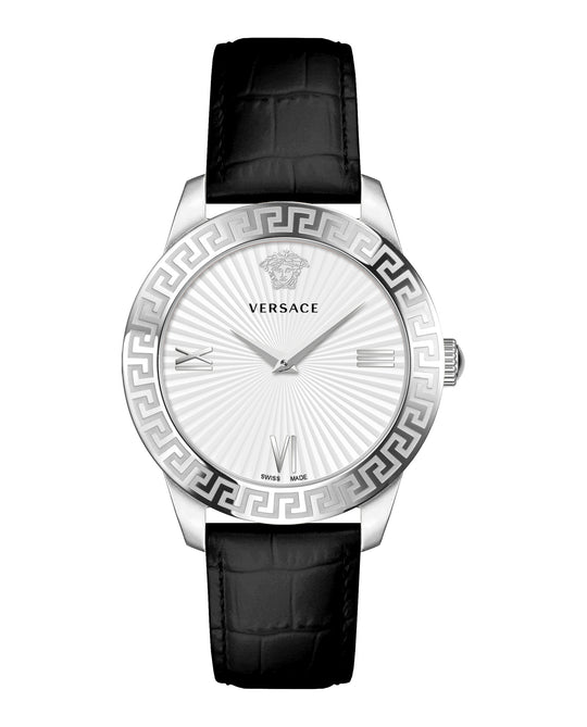 Greca Signature Leather Watch