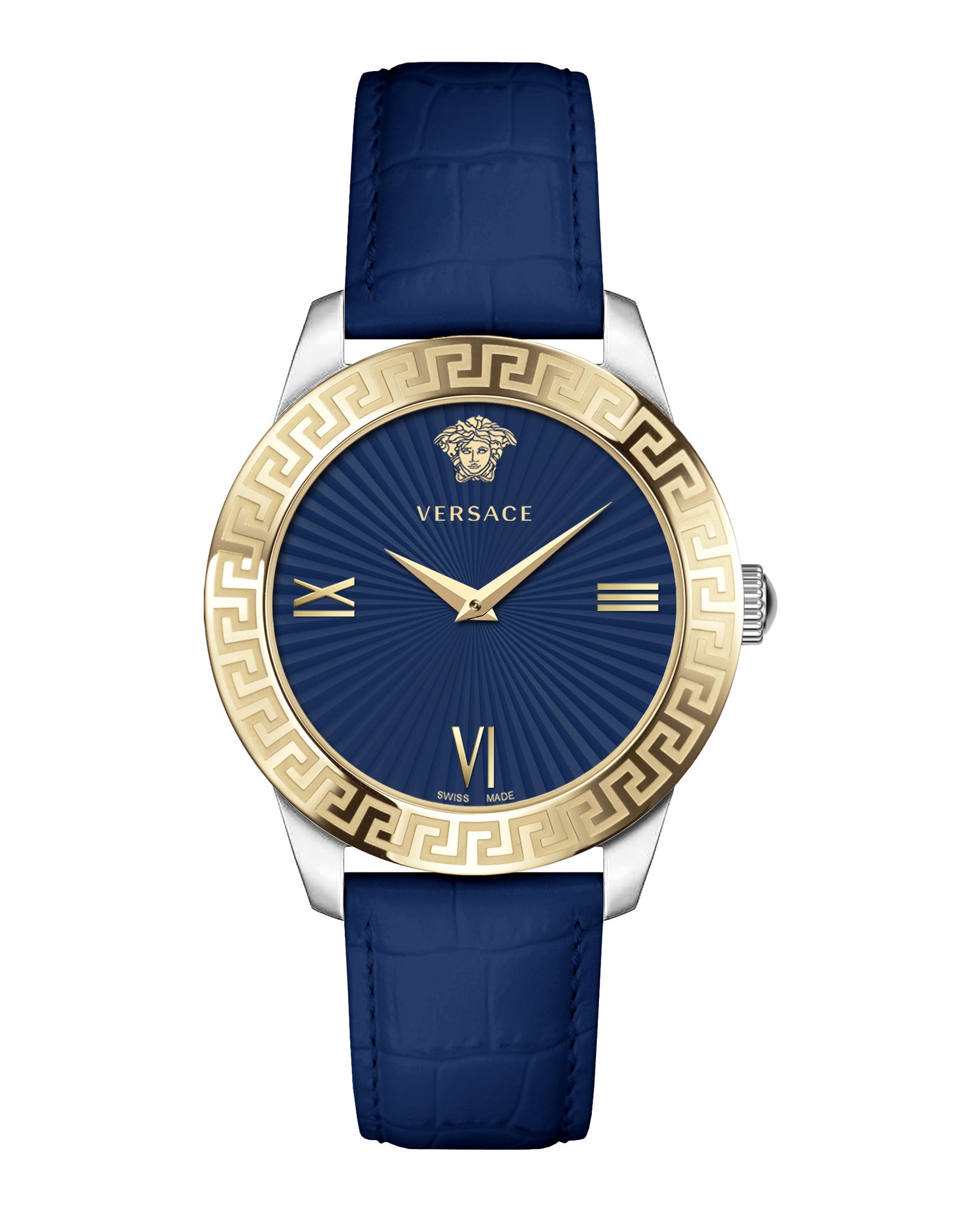 Greca Signature Leather Watch