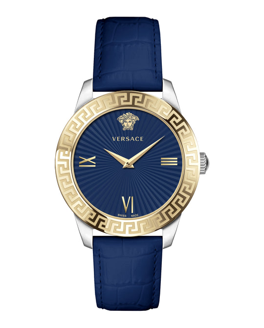 Greca Signature Leather Watch